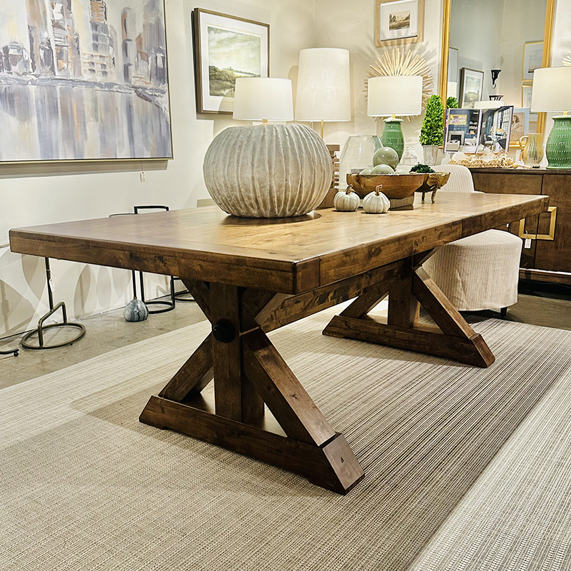 X Base extension dining table X Base extension dining table