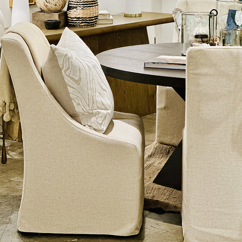 Slipcovered parsons dining Chair Slipcovered parsons dining Chair