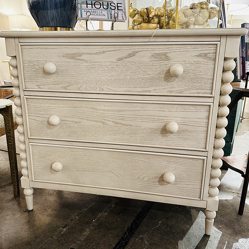 2 DRAWER BEAD CHEST SQUARE COFFEE TABLE LG