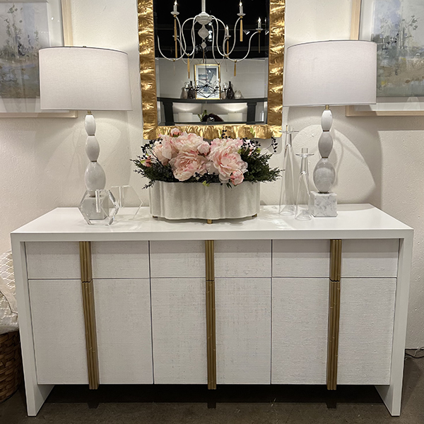 WHITE LINEN CREDENZA WHITE LINEN CREDENZA