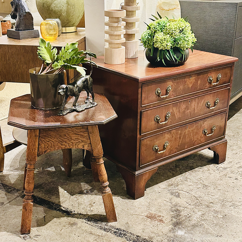 Small 3 drawer English Mahogany Chest Small 3 drawer English Mahogany Chest