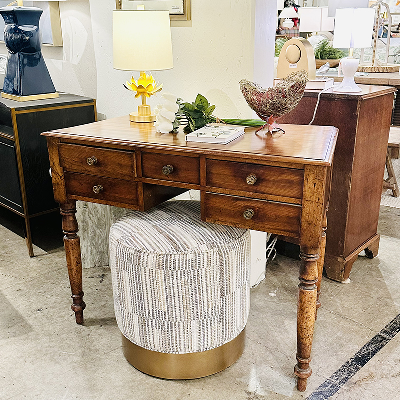 Antique Wedge Shaped Writing Desk with turned legs Antique Wedge Shaped Writing Desk with turned legs