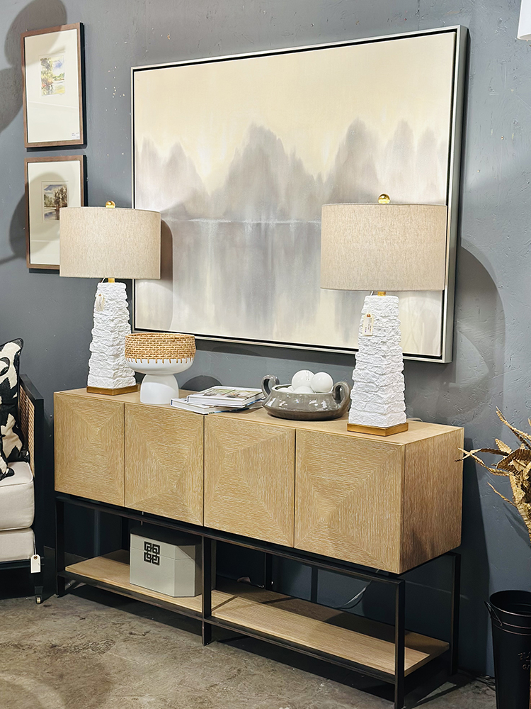 Wood Credenza with Shelf Wood Credenza with Shelf